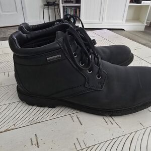 Black Leather Men's Boots